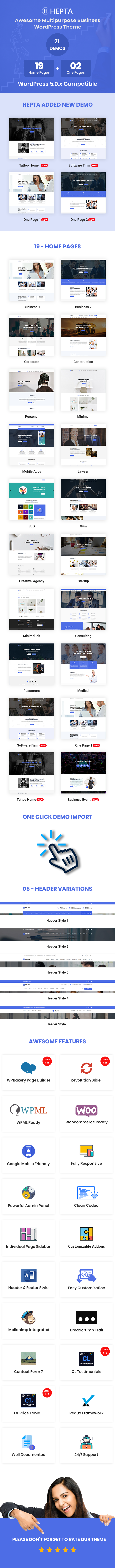 Hepta - Multipurpose Business WordPress Theme