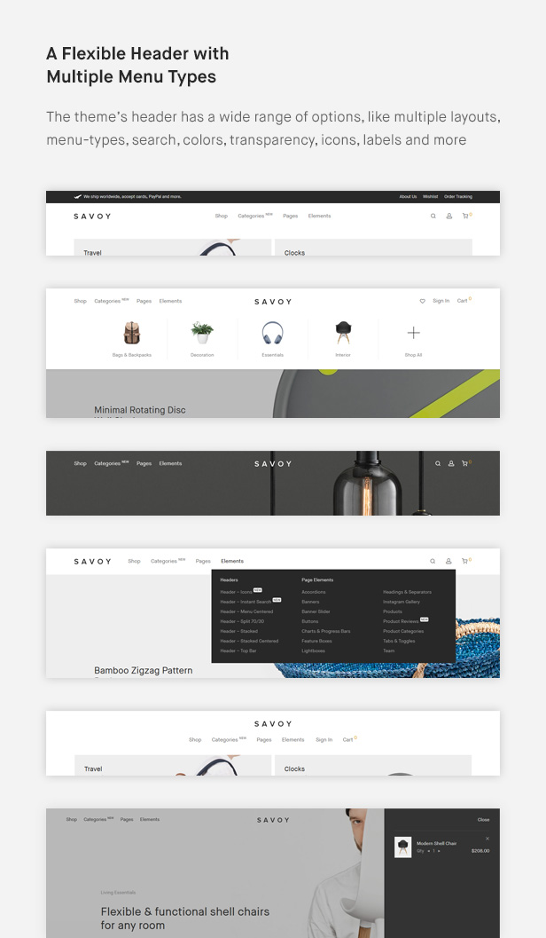 Savoy - Minimalist AJAX WooCommerce Theme - 9