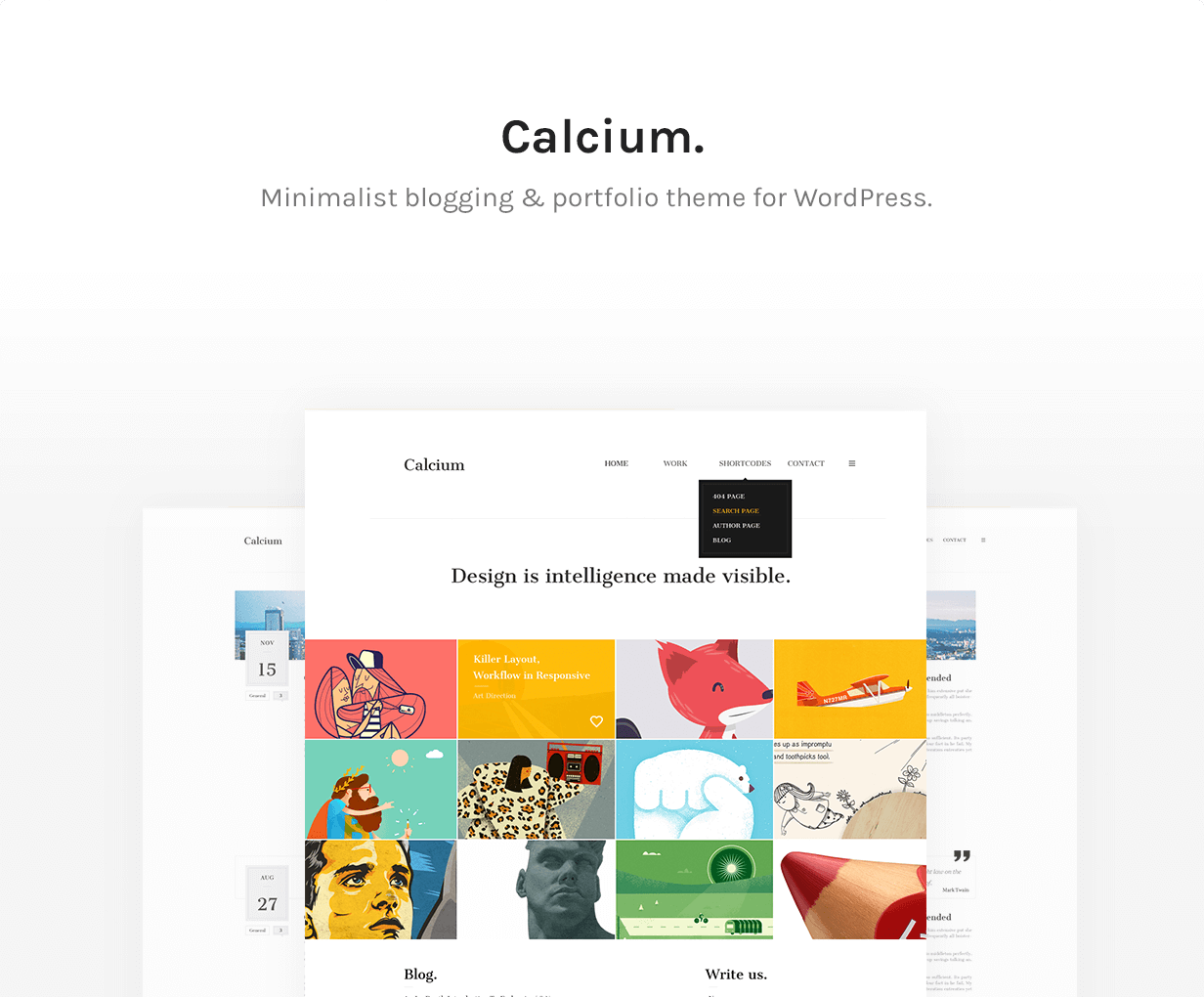 Calcium - Minimalist Portfolio & Blogging Theme - 7