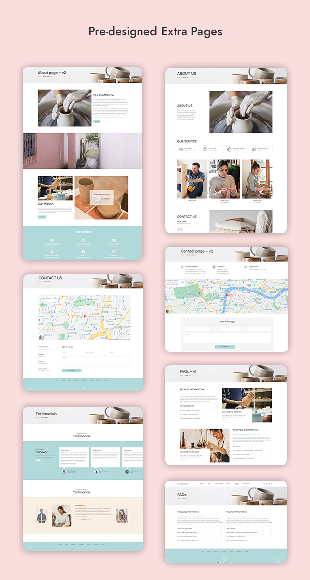 CraftXtore - Handmade, Ceramics and Pottery Shop WooCommerce Theme - 11