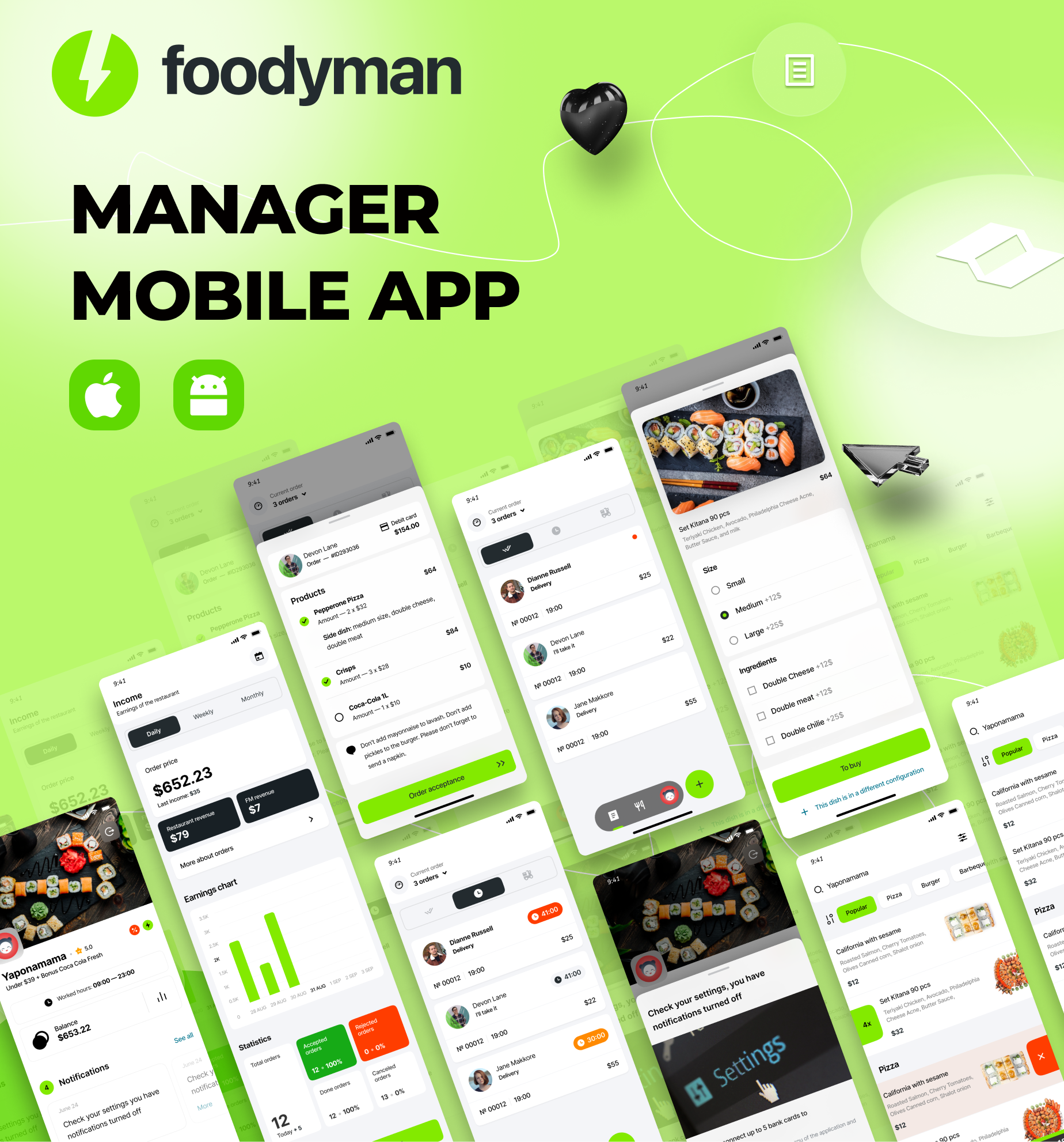 Foodyman - Multi - Restaurant (and Grocery) Vendor App (iOS&Android) - 5