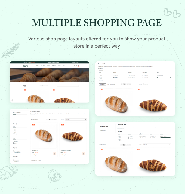 Numerous Beautiful Shop Page Designs