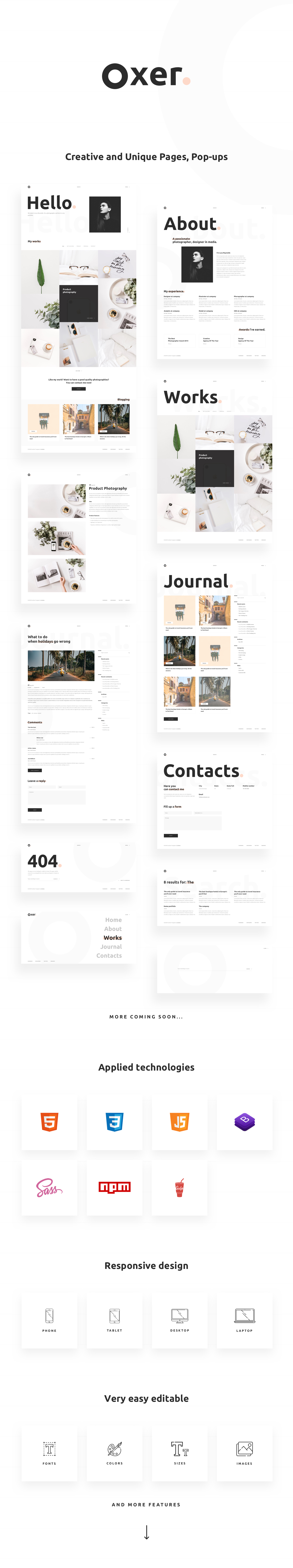 Oxer HTML Presentation