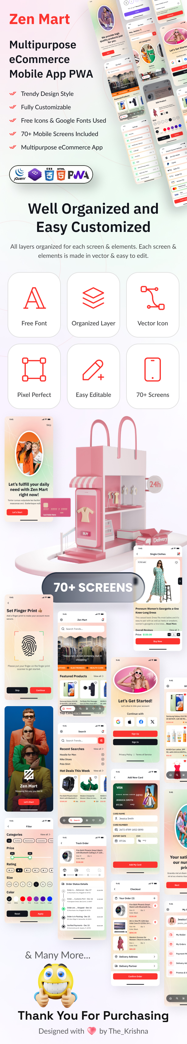 Multipurpose eCommerce Store Mobile App PWA HTML Template - Zen Mart - 4