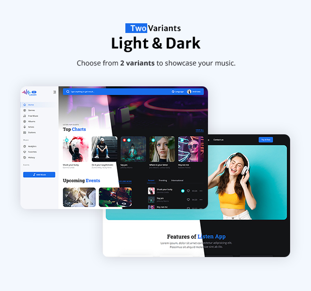 Listen - Nextjs Music Streaming App