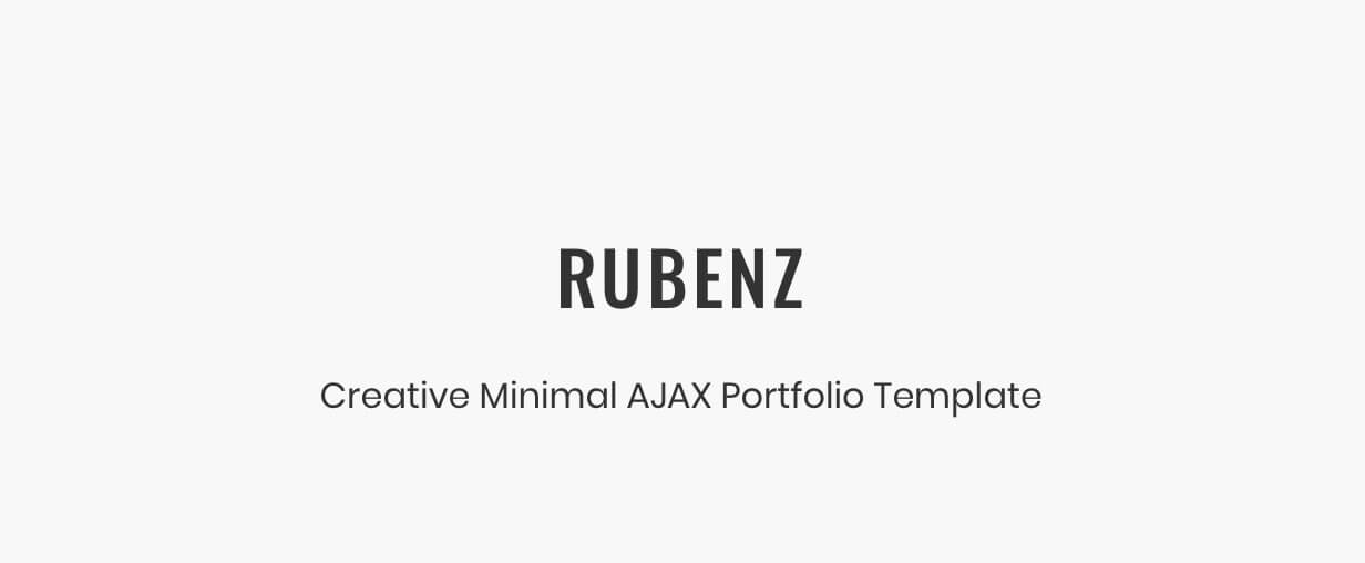 Rubenz – Creative Portfolio AJAX HTML5 Template - 5