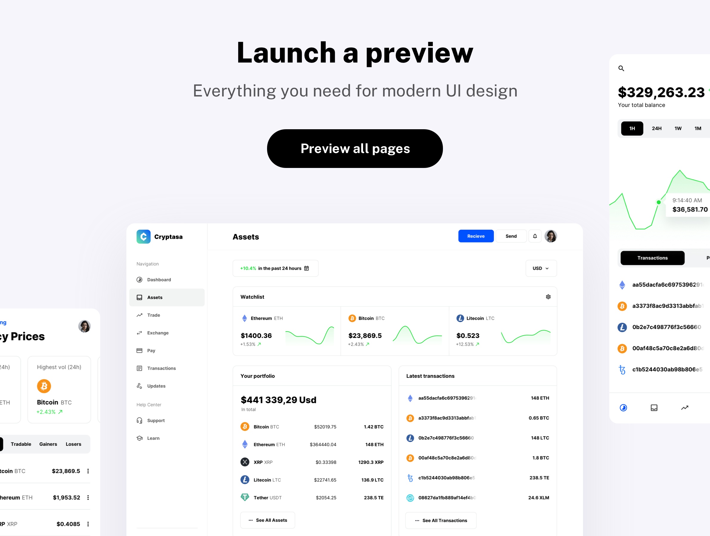Cryptasa - UI kit for DeFi Startups and Crypto Apps - 7