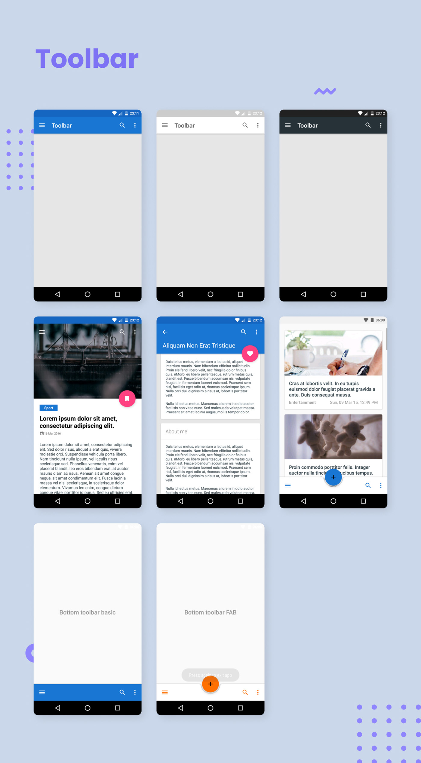 MaterialX - Interface do Android Material Design 2.8 - 23