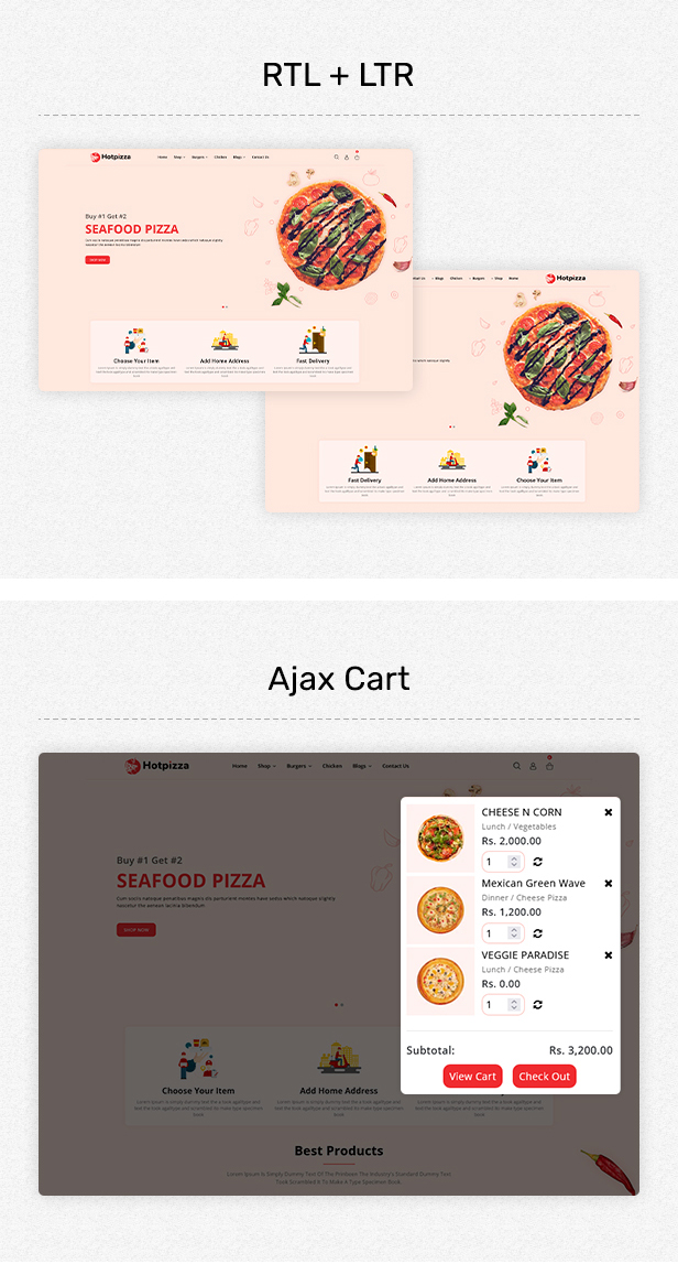 HotPizza - Pizza & Food Delivery Shopify Store - 3