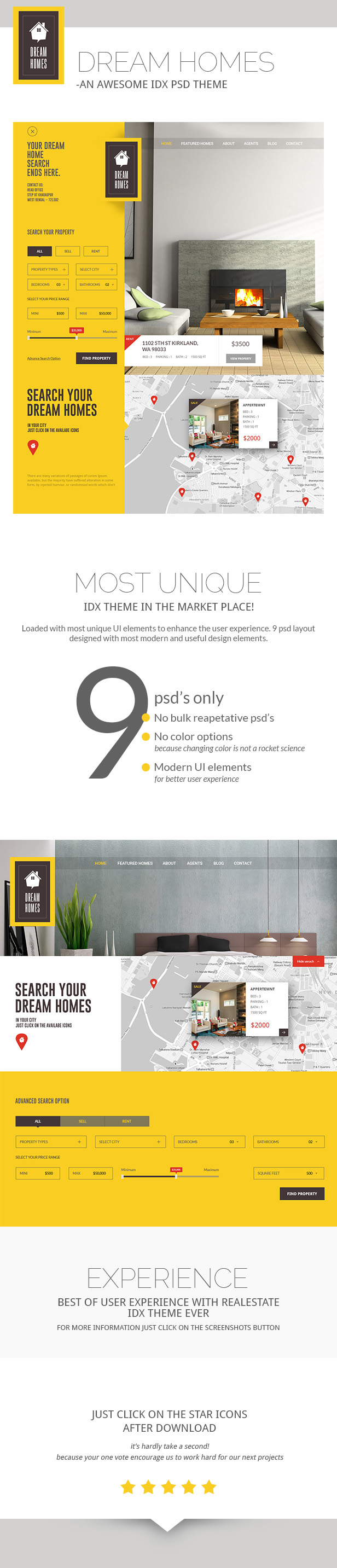 Dream Home-An Awesome IDX Psd Theme - 2