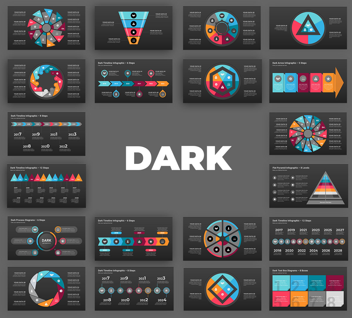Infographics Complete Bundle PowerPoint Templates - 106