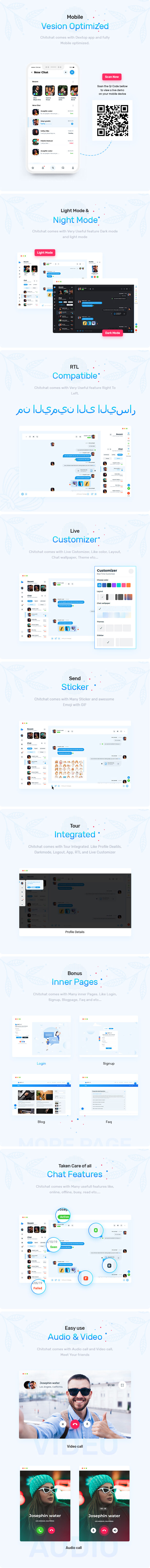 Chitchat - Perfect Chat and Discussion Angular Template