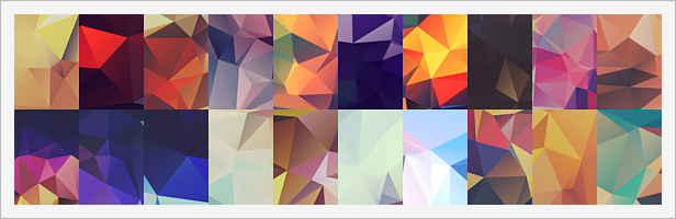 20 Low-Poly Polygonal Background Textures #2