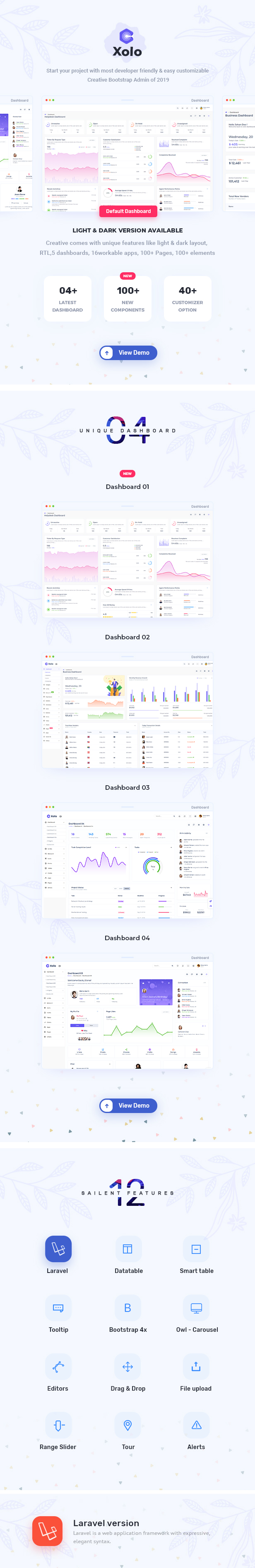 xolo Admin Dashboard theme