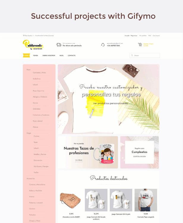 Gifymo - Gift shop WordPress Theme - 1