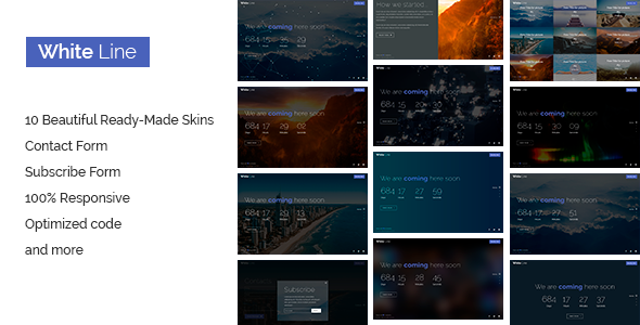 New Launch - Responsive Coming Soon Page HTML - Under Construction Specialty Pages