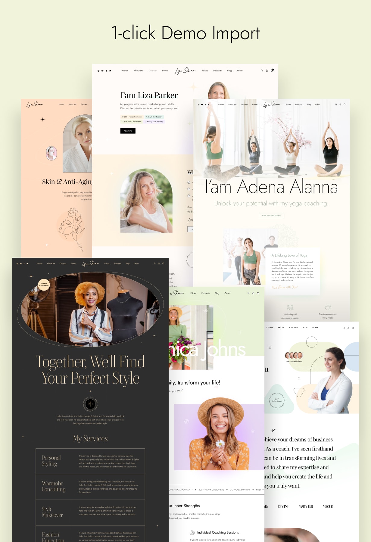 LifeShine - Coaching Online Courses WordPress Theme