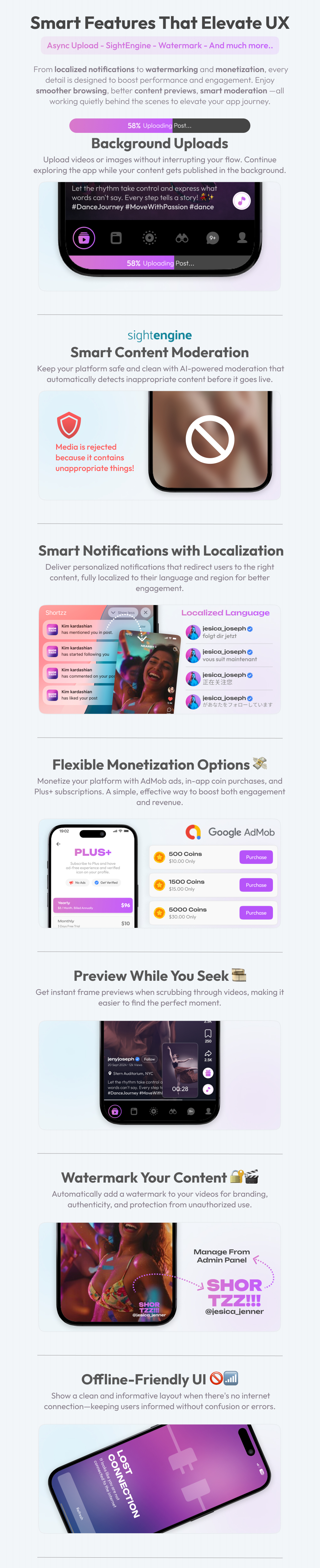 Shortzz : Tiktok Clone - Short Video App Live streaming, PK Battle, Feed, Story etc. Flutter/Laravel - 13
