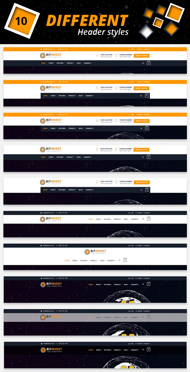 Bitinvest - Bitcoin Crypto Currency Template - 3
