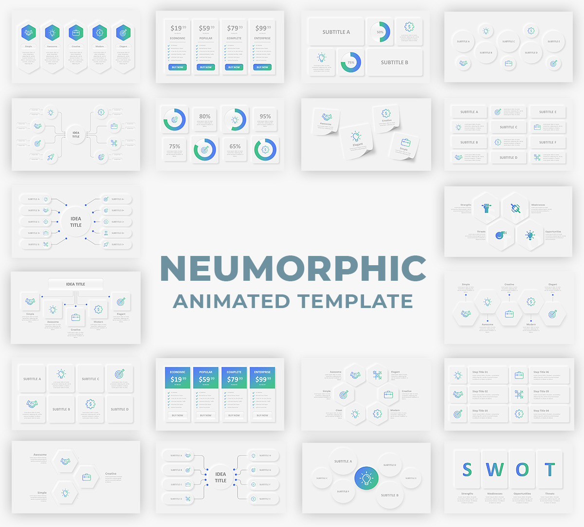 Infographics Complete Bundle PowerPoint Templates - 119
