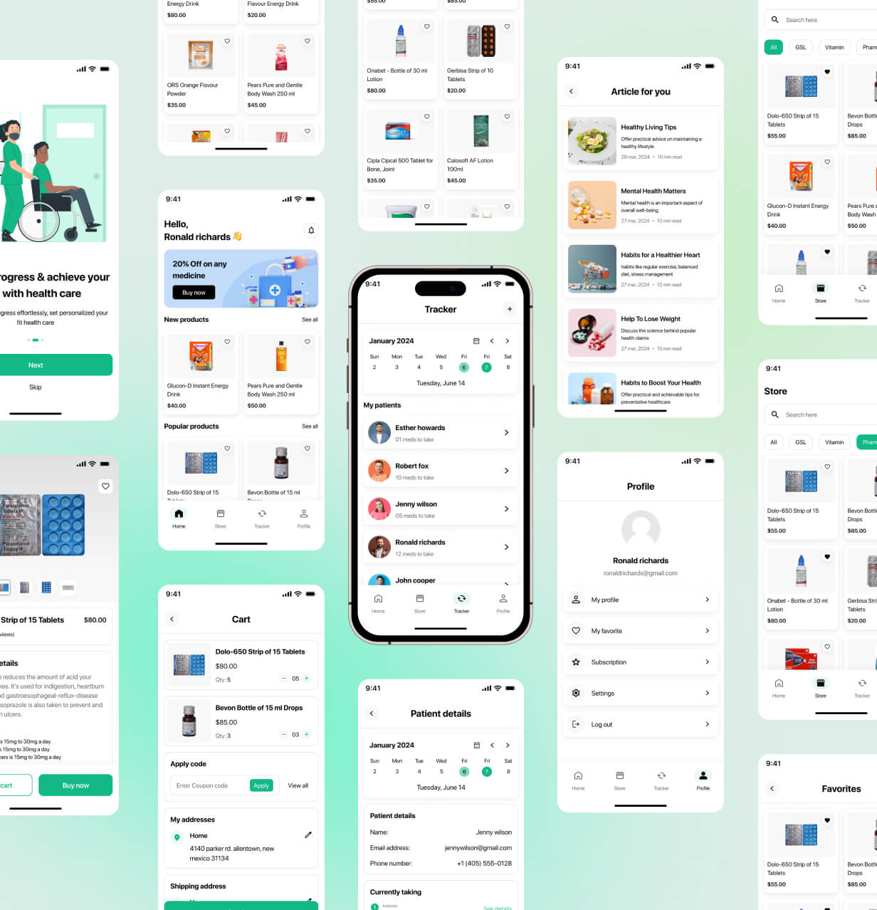 MediCart App UI Template | Online Medicine Delivery App in Flutter | MediCart Pro App Template - 3