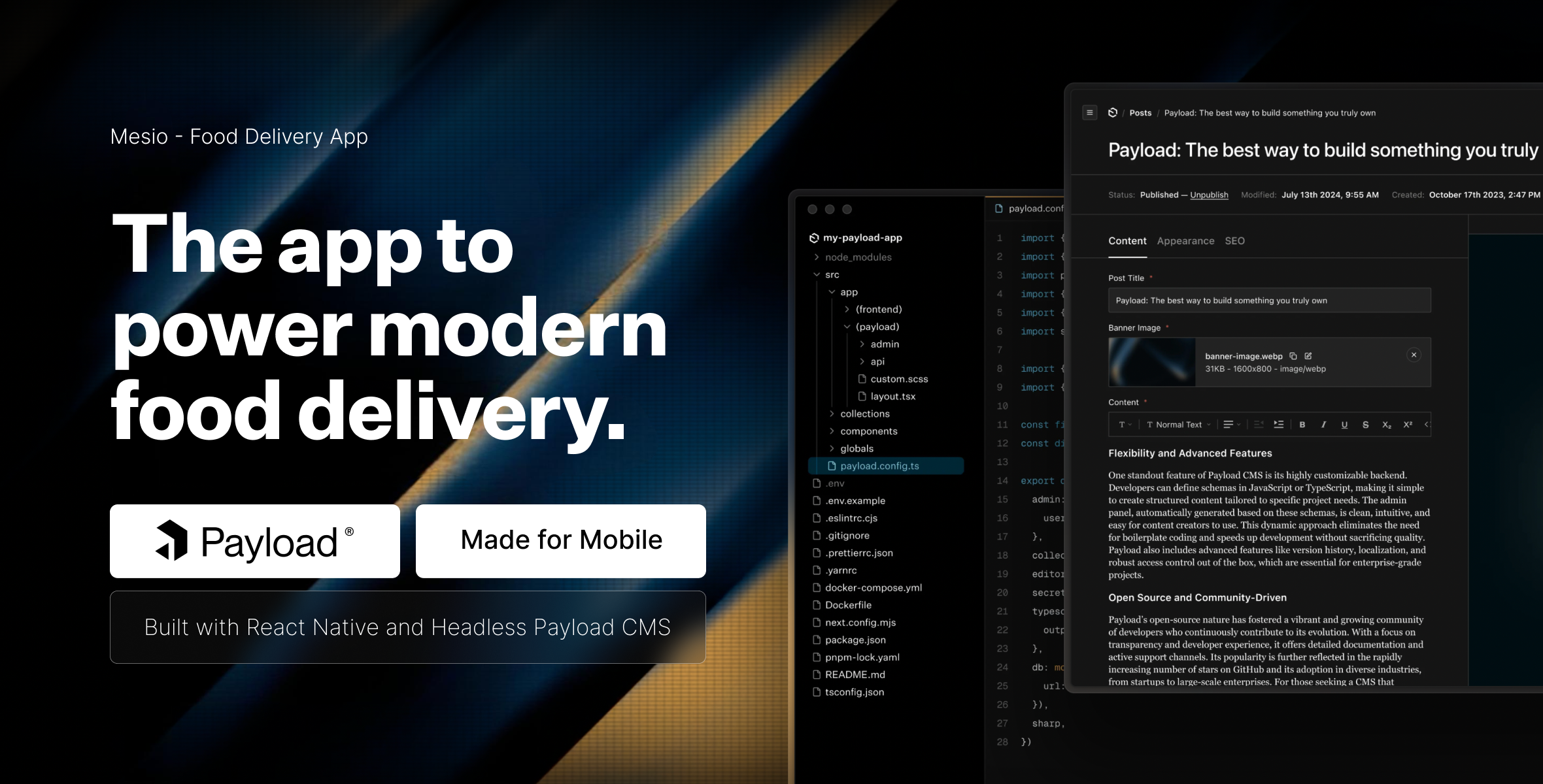 Mesio – Food Delivery App (Payload CMS + Angular PWA) - 2
