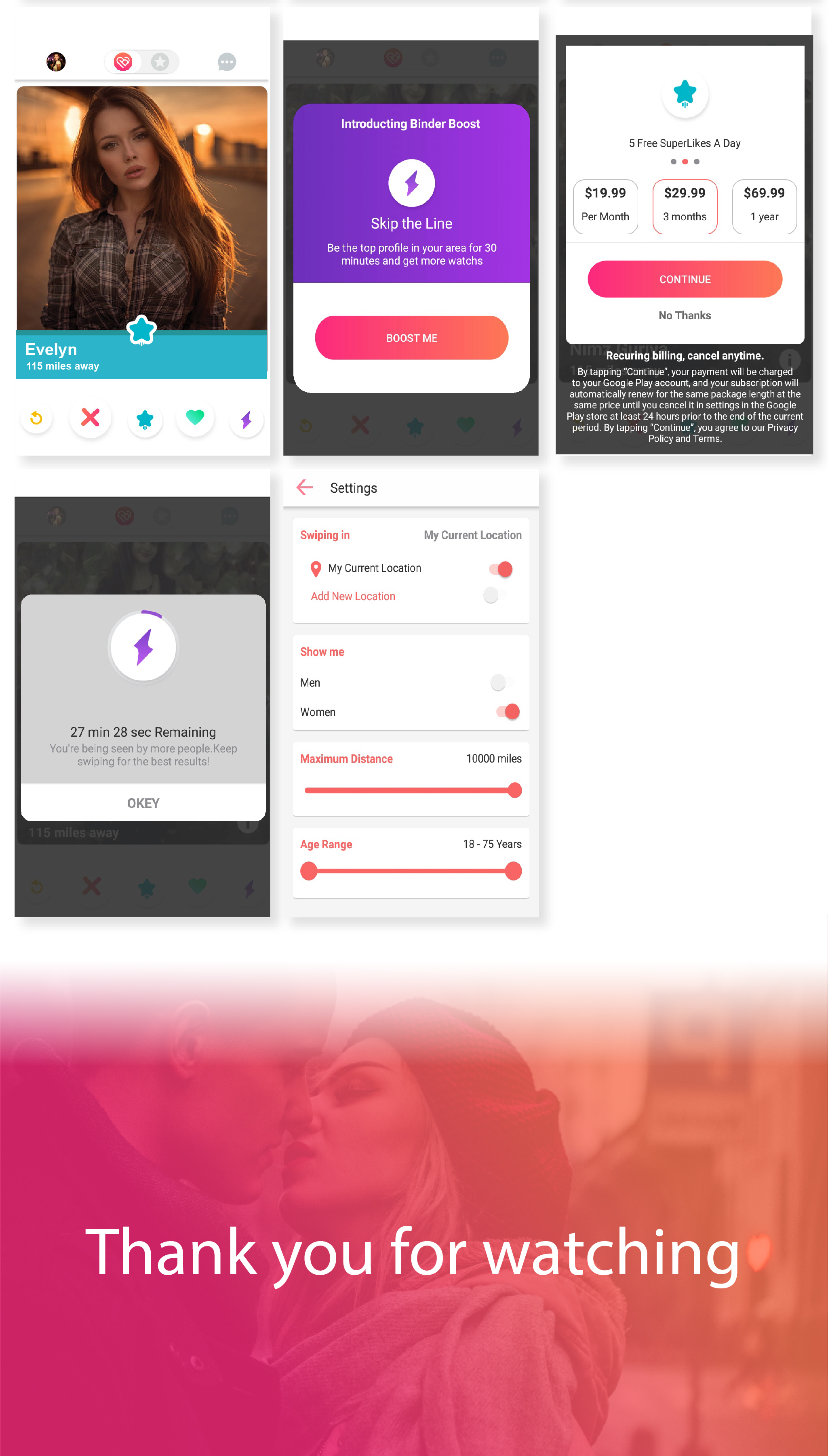 Binder - Dating clone App with admin panel - Android v20.1 - 13