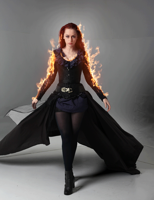 GIF Animated fire Photoshop effect action