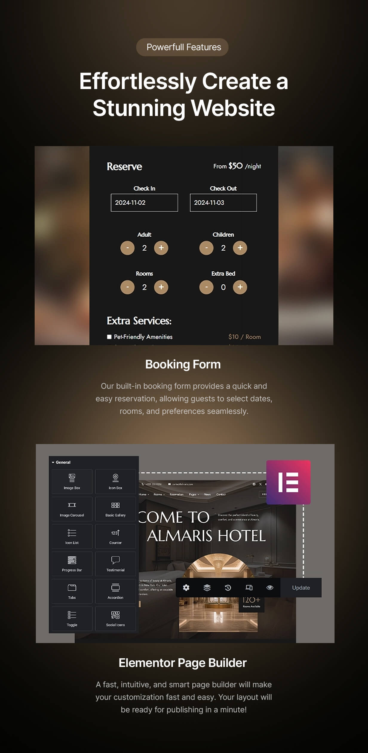 Almaris - Hotel Booking WordPress Theme