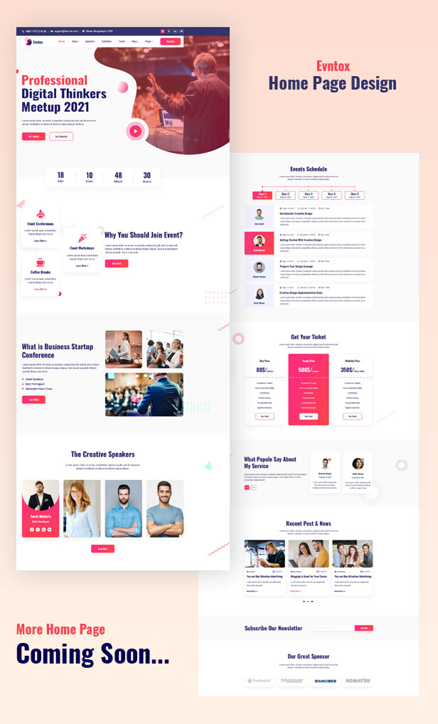 Evntox - Conference and Event HTML Template - 1