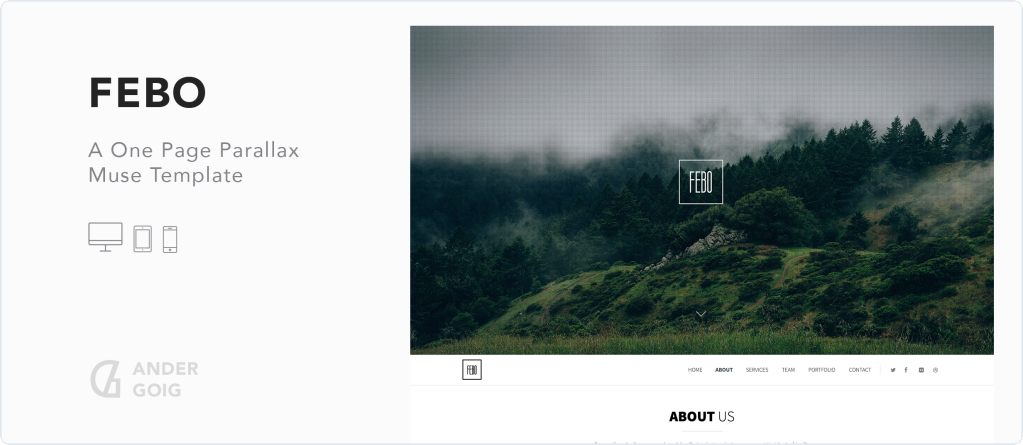 Febo - One Page Muse Template
