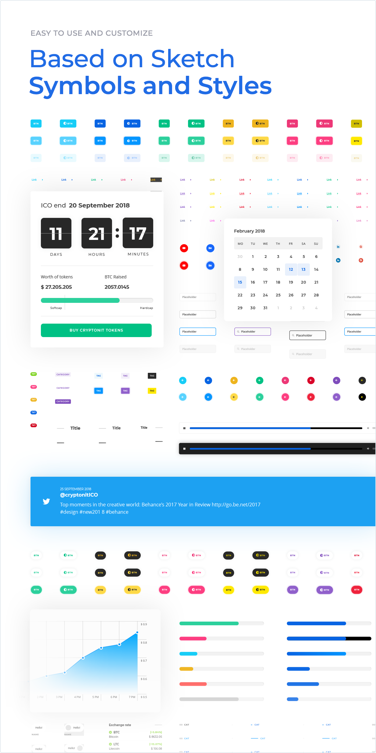 Easy to use and customize - Based on Xd symbols and styles