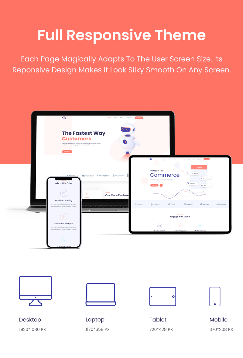 Talkie - Chatbot and Tech Startup WordPress Theme - 11