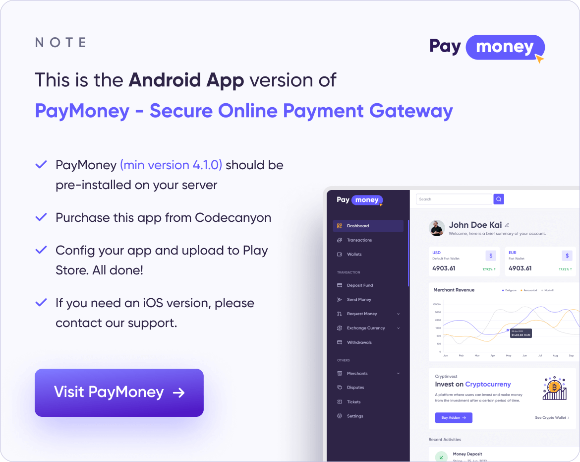 WalletPay - PayMoney Multi Wallet Mobile App - 3