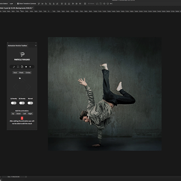 Animation Particle Toolbox Photoshop Panel - 1