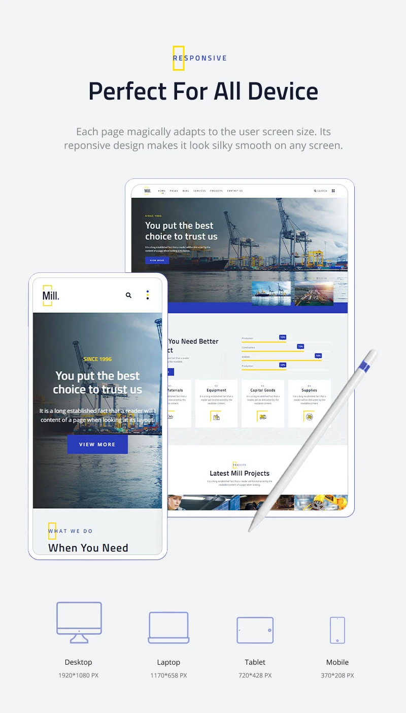Mill | Industrial WordPress Theme - 9
