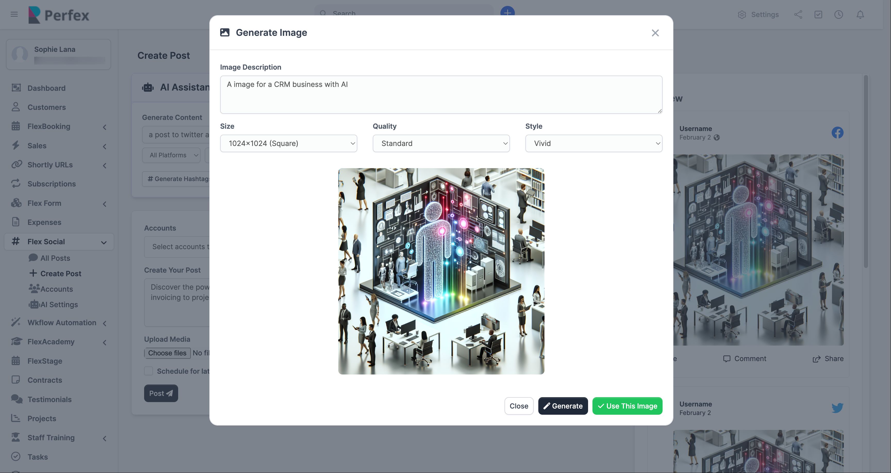 Create Post with AI Assistant