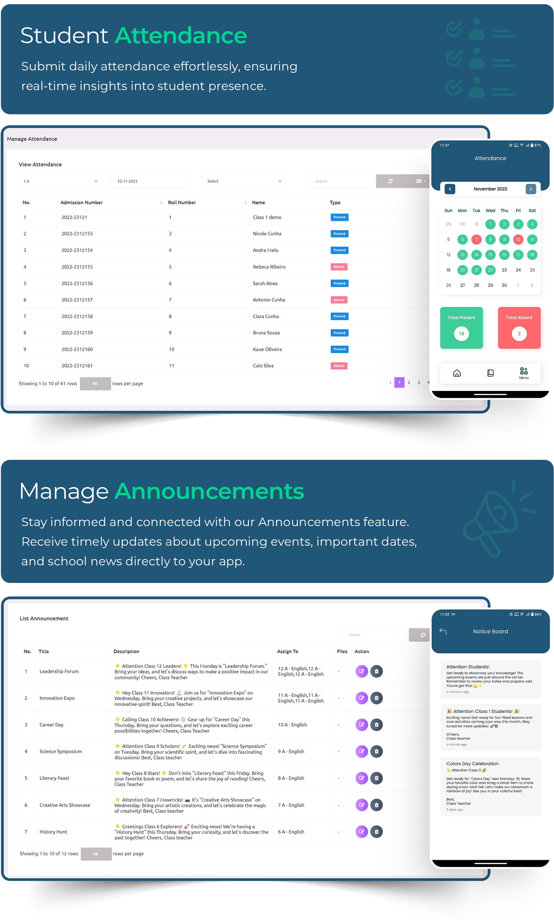 eSchool SaaS - School Management System with Student | Parents Flutter App | Laravel Admin - 34