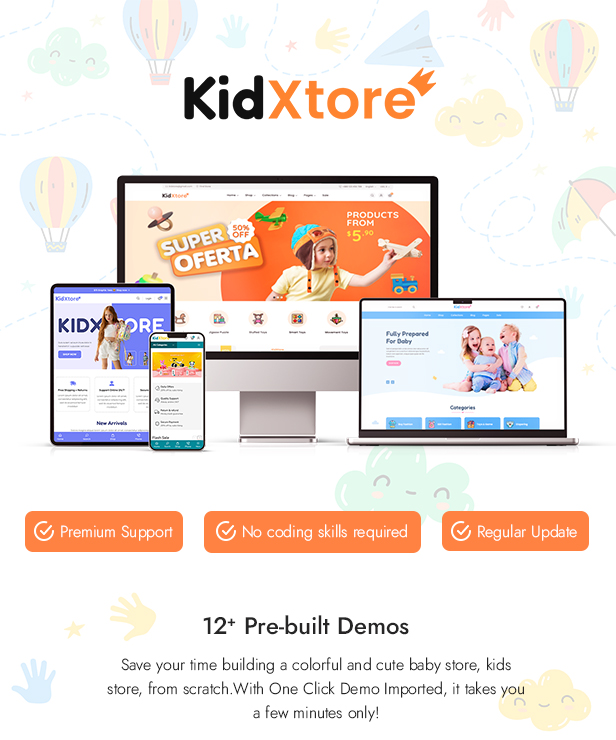 KidXtore - Kids Clothing and Toys Store Elementor WooCommerce WordPress Theme - 3