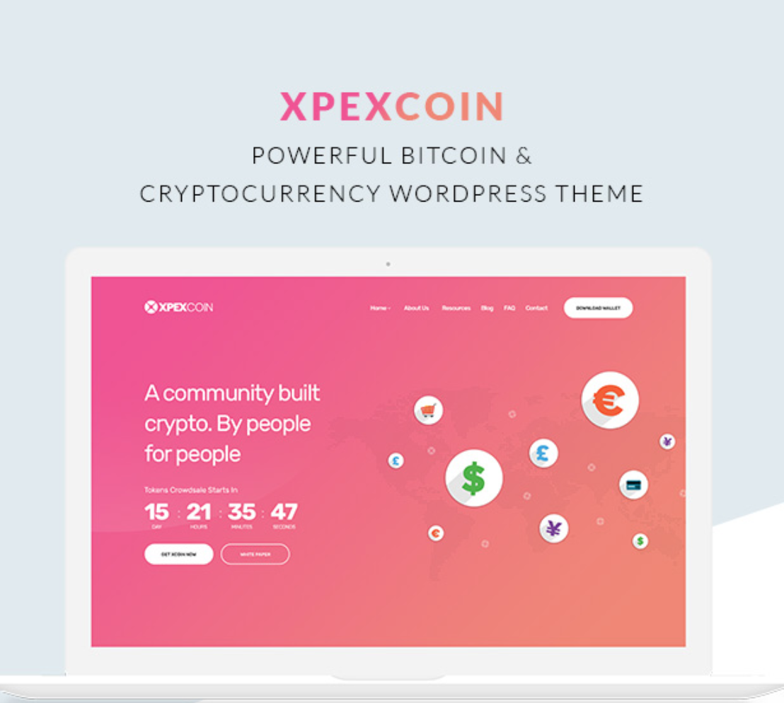 Xpexcoin Cryptocurrency Wordpress Theme - 