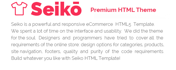 Seiko - Html Theme
