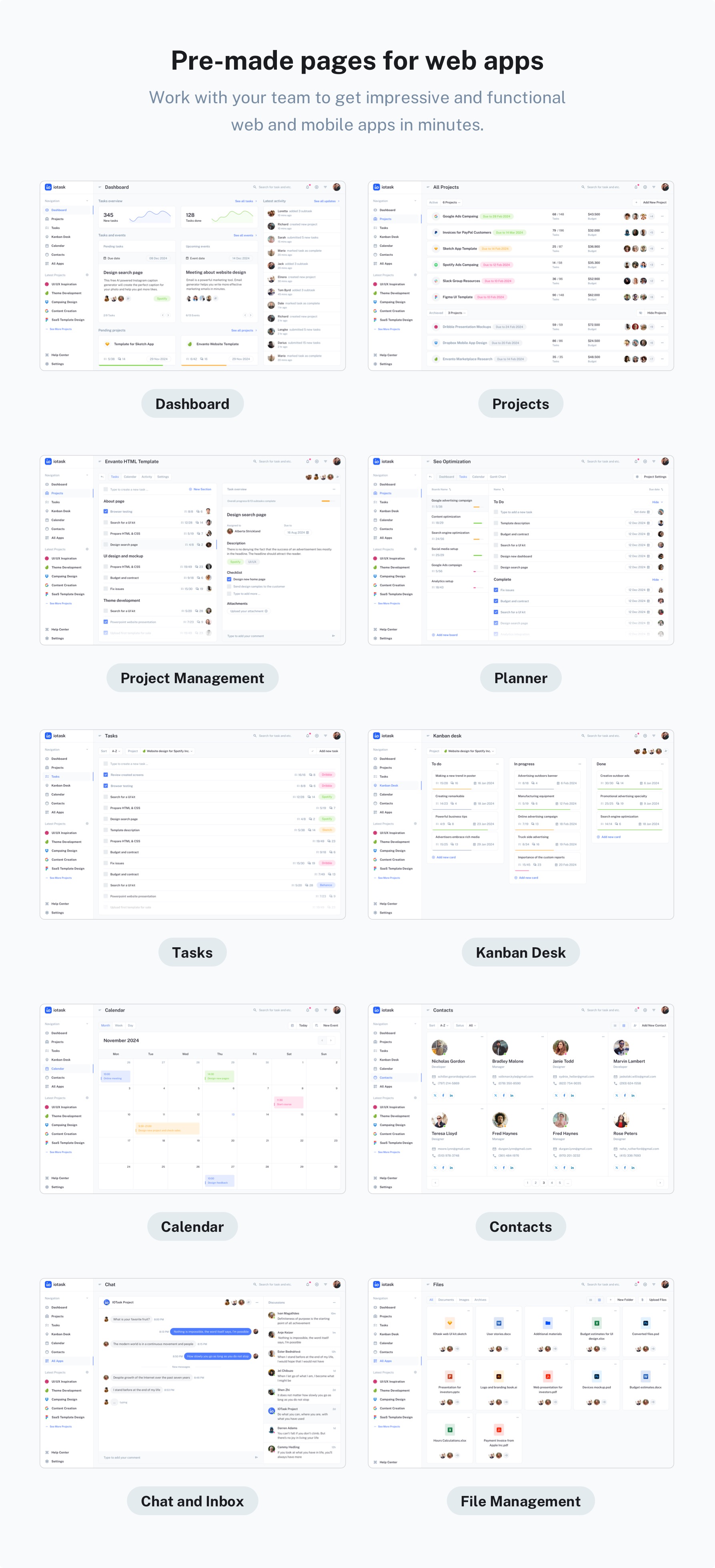 IOTask - Multipurpose Dashboard UI Kit for Figma - 5
