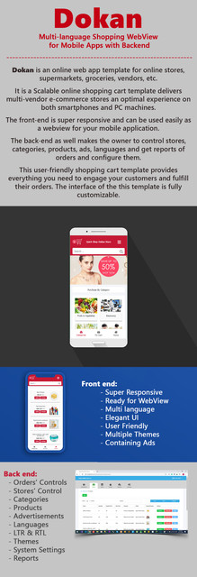Dokan | Multi-Language WebView Ready Shopping Template with Backend - 1