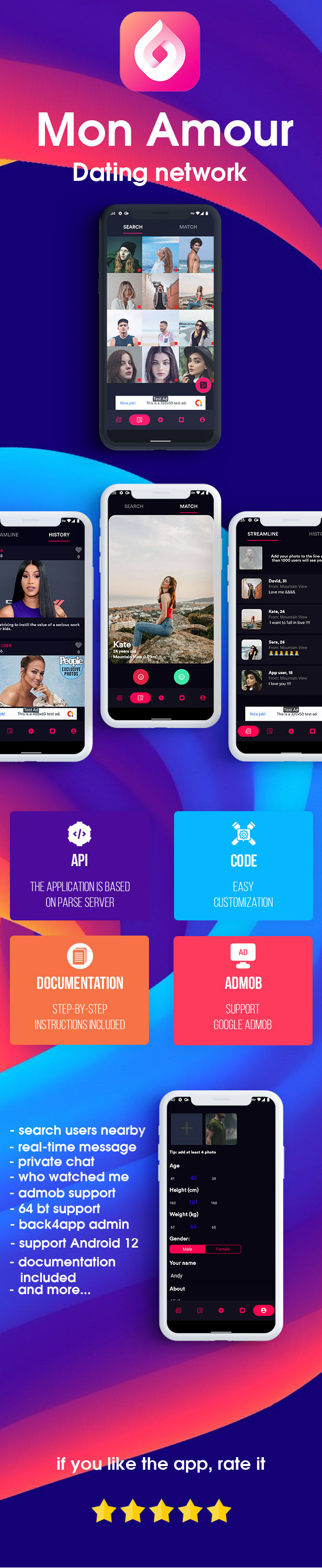 Mon Amour - dating network - 1