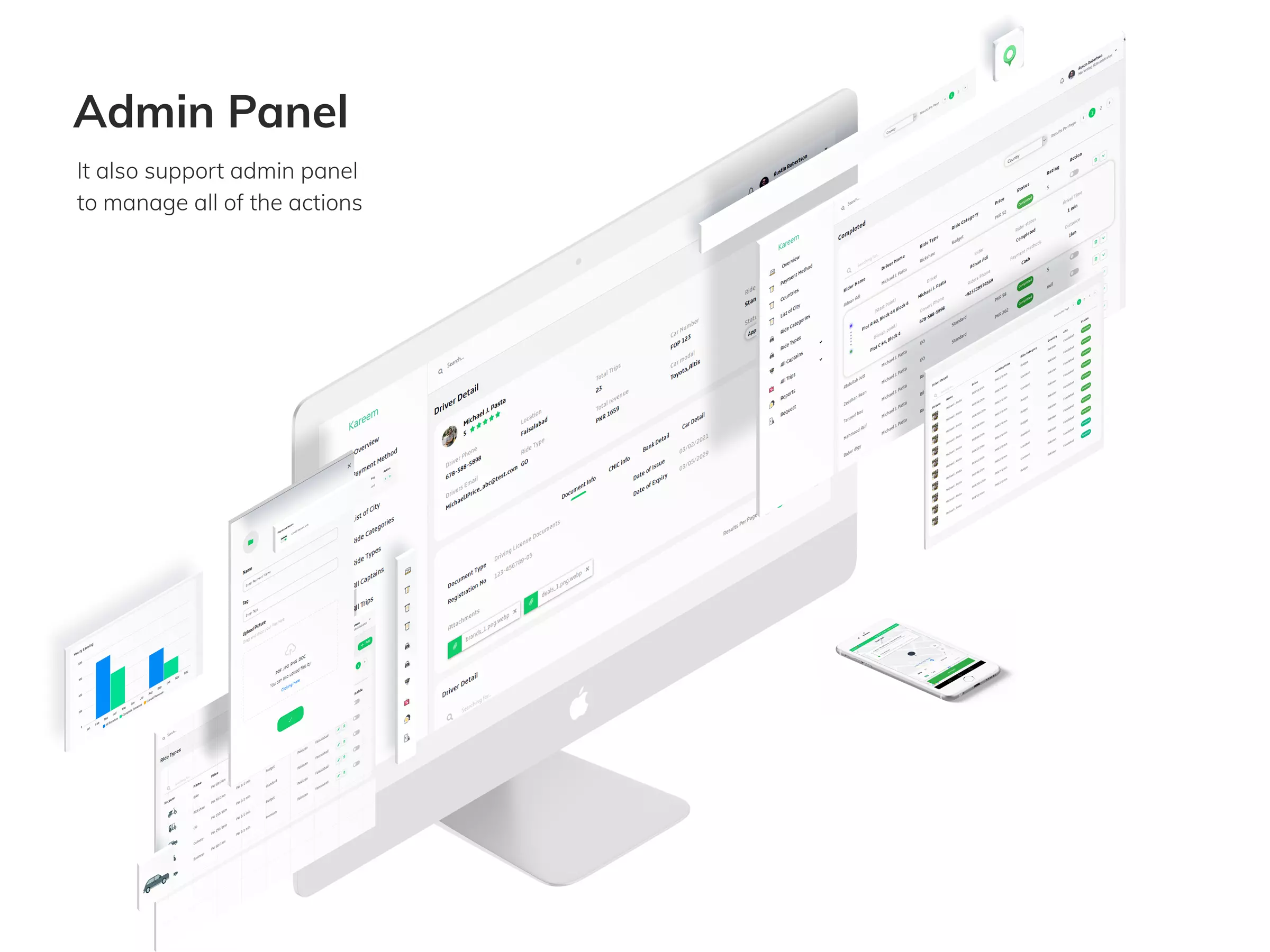 Kareem Taxi App - Cab Booking Solution + admin panel - 20