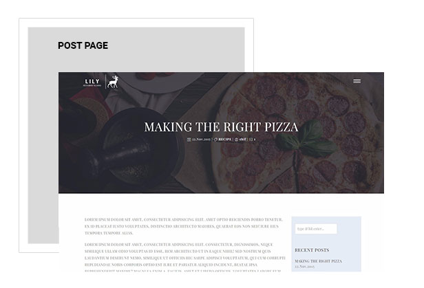 Lily | One Page Restaurant WordPress Theme - 7