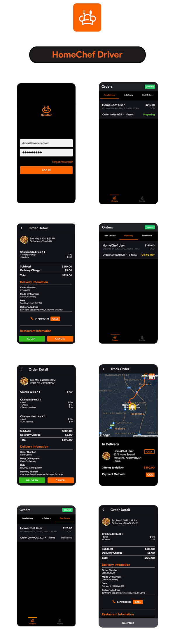 HomeChef - Multi Restaurant Food Delivery App | Ionic 5 - 3