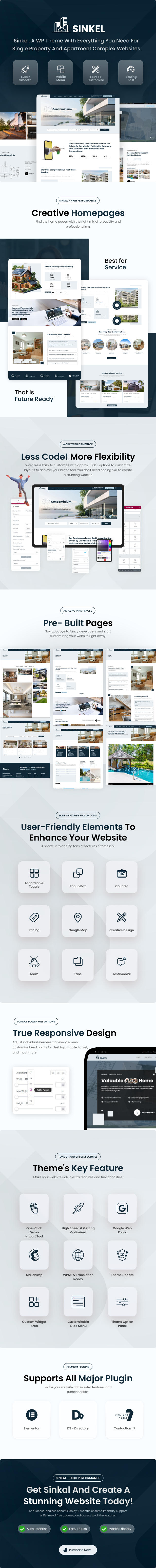Sinkel - Single Property & Apartments Real Estate WordPress Theme - 1