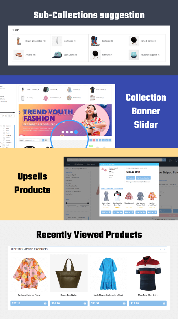 sub-collection and product functions