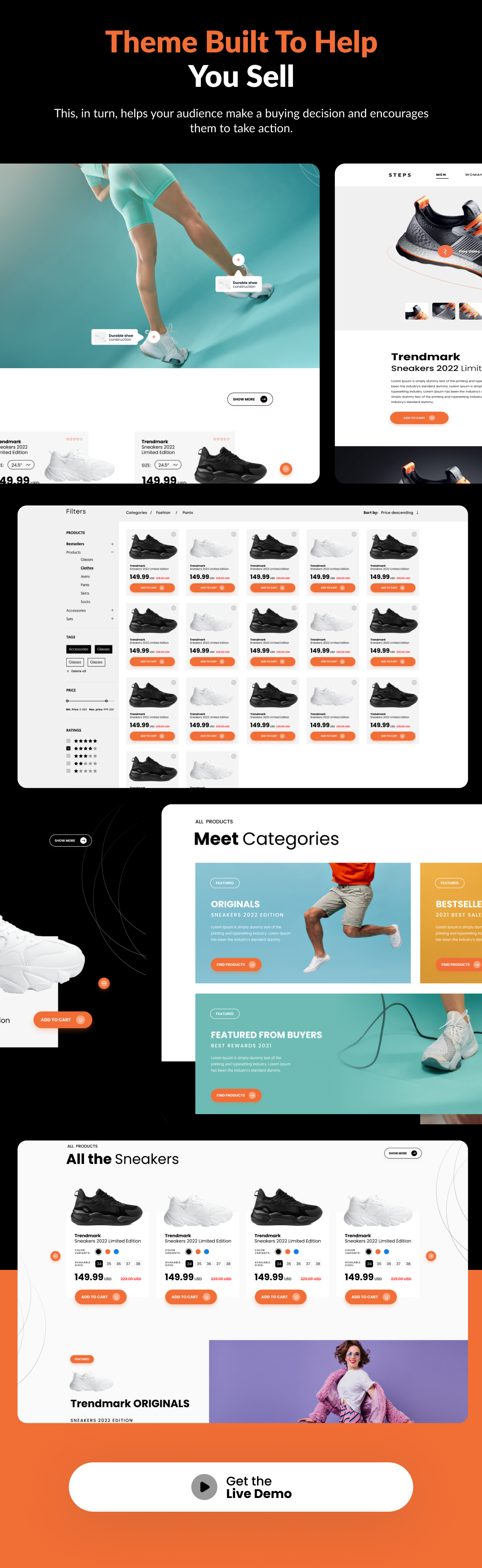 Steps - Sports Shoes, Footwear Shoes Opencart 4 Theme - 5